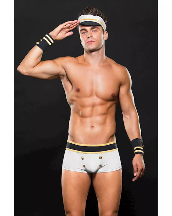 Envy Sailor Bottom Cuffs  Hat 3 Piece