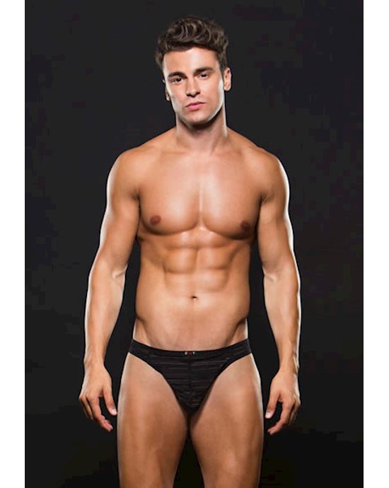 Microfiber Thong L Xl Stripe