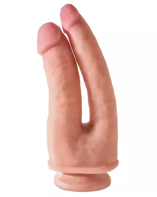 King Cock Plus Dual Density Double Penetrator Suction Cup Dildo