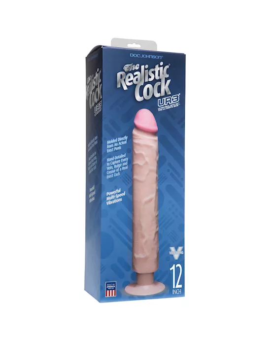 The Realistic Cock UR3 Vibrating without balls