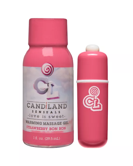 Candiland Sugar Buzz Massage Set- Strawberry Bon Bon