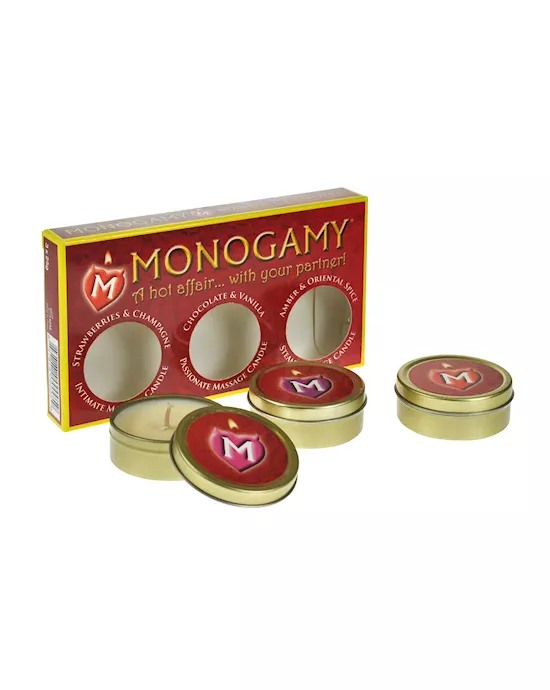 Monogamy Massage Candle 3 pack