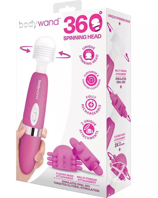 BodyWand 360 degree Spinning Head Rechargeable Massager