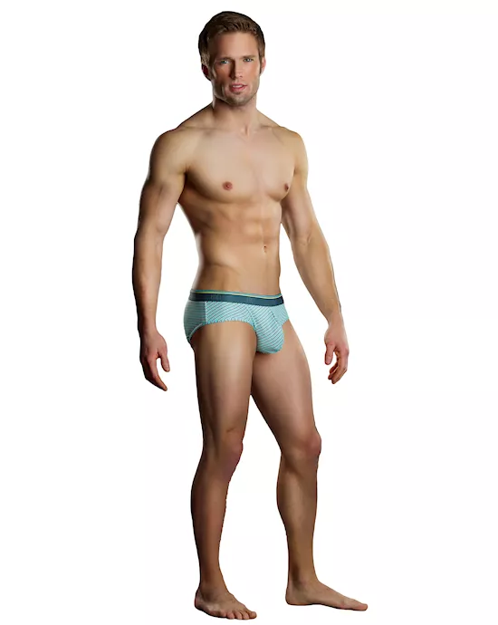 HEATHER STRIPE BIKINI MT/GY