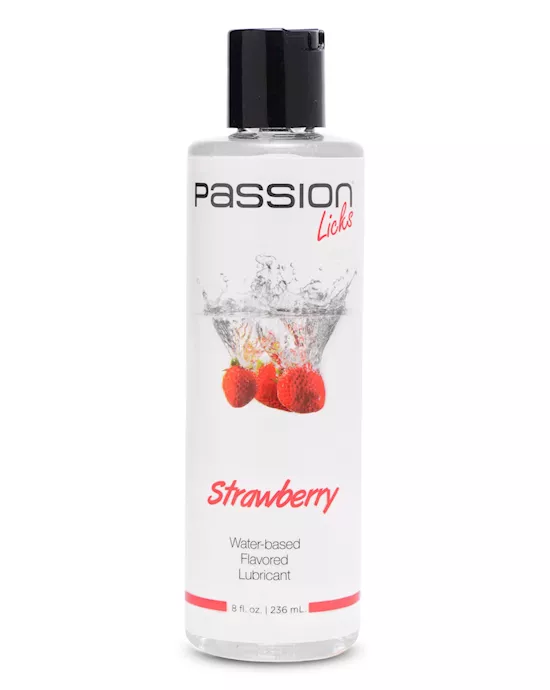 Passion Licks Flavoured Water Based Flavored Lubricant 8 Oz