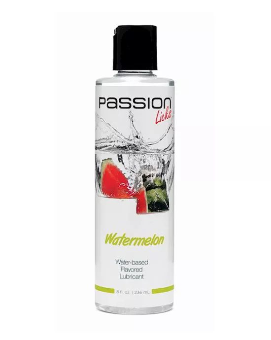 Passion Licks  Water Based Flavored Lubricant 8 oz - Watermelon