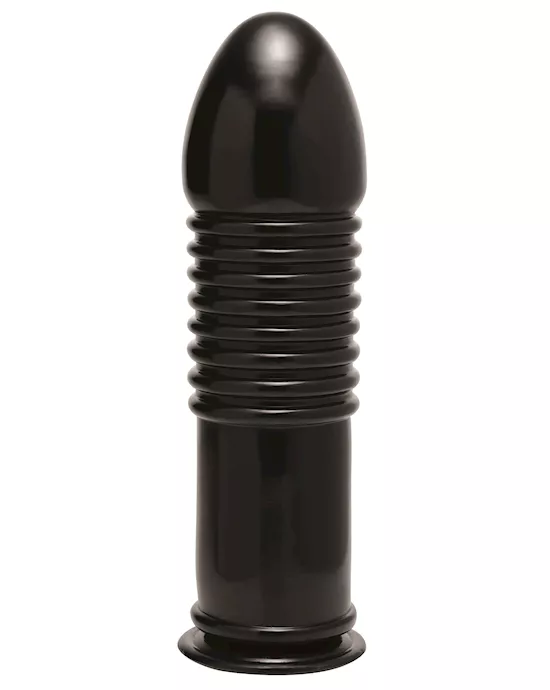 The Enormass Ribbed Plug With Suction Base