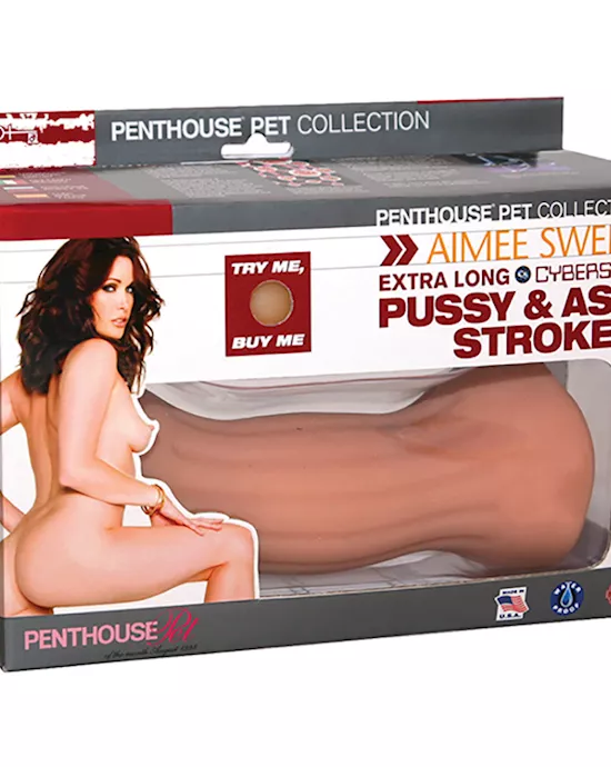 Penthouse Pet Collection Aimee Sweet Extra Long CyberSkin Pussy and Ass Stroker