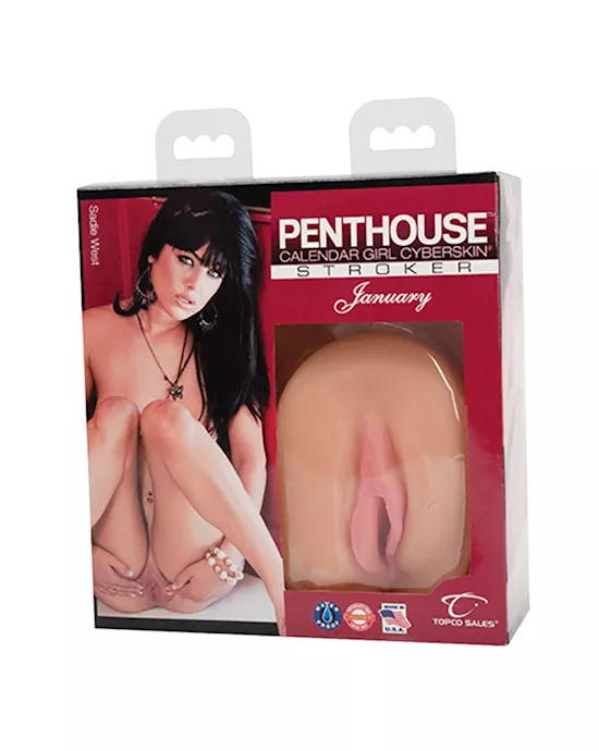 Penthouse Calendar Girl Cyberskin Stroker January Sadie West