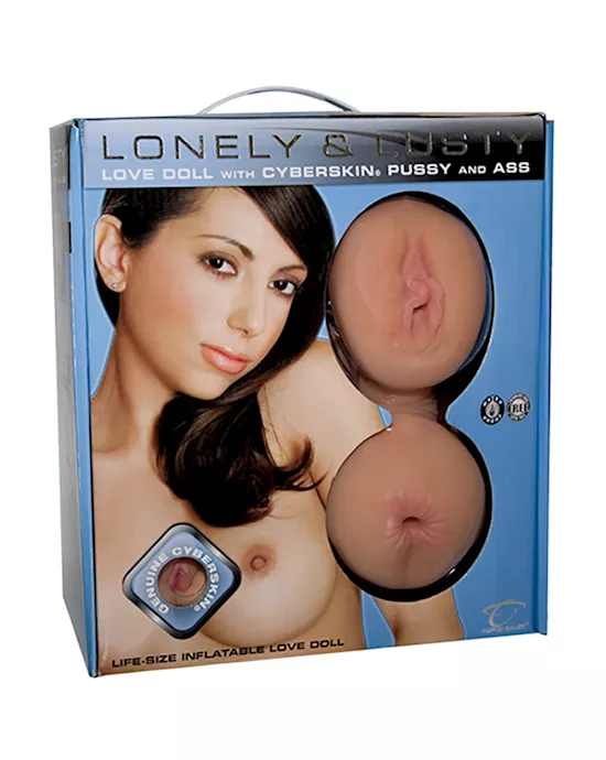 Lonely and Lusty Inflatable Love Doll with CyberSkin Pussy and Ass