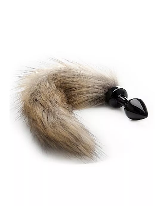 Fox Tail Buttplug Black