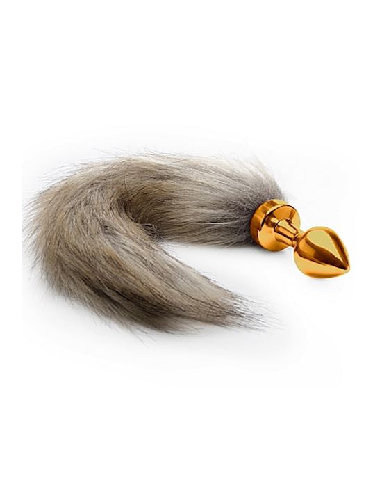 Fox Tail Buttplug Gold