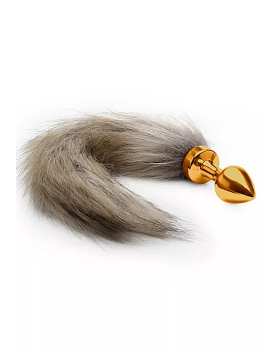 Fox Tail Buttplug Gold