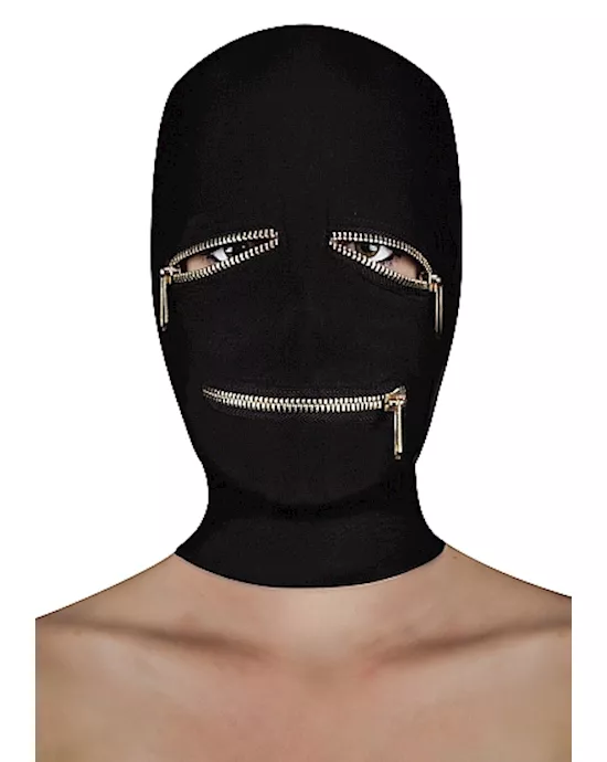 Zipper Mask with Eye and Mouth Zipper
