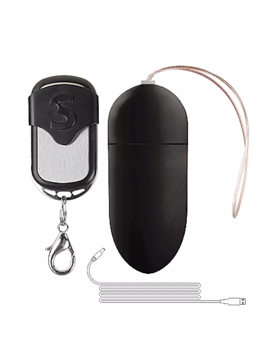 Rechargeable Vibrating Egg Black