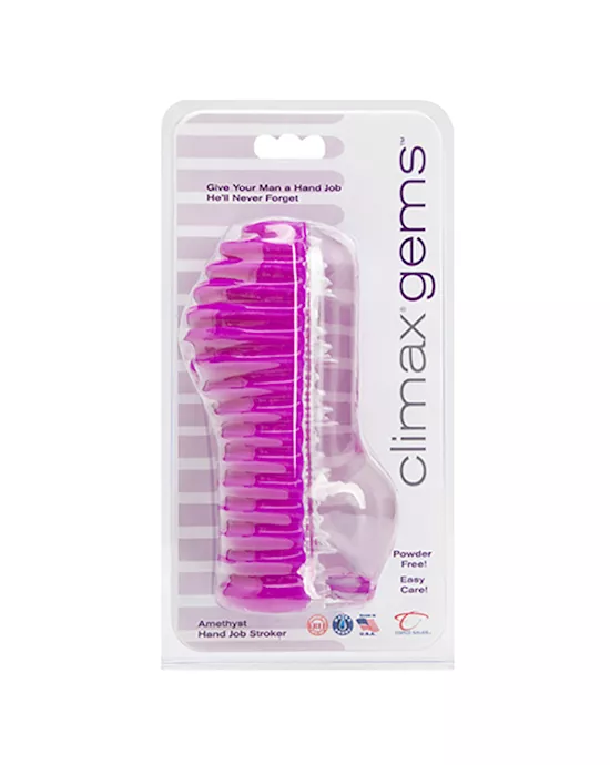 Climax Gems Amethyst Hand Job Stroker