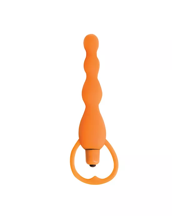 Climax Silicone Vibrating Bum Beads Orange