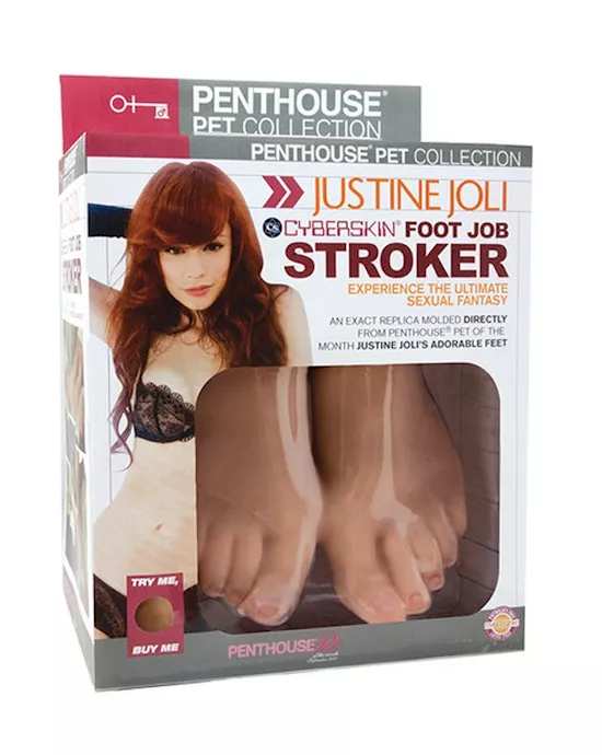 Penthouse Pet Collection Justine Joli Cyberskin Foot Stroker