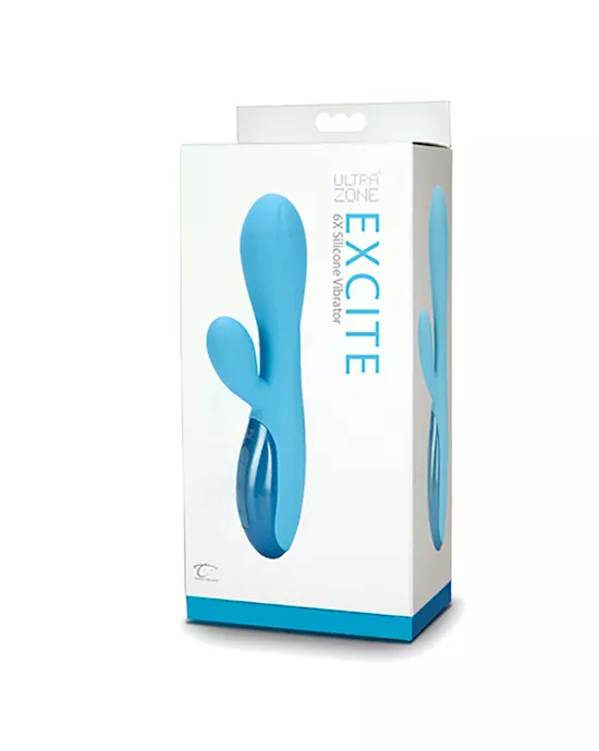 UltraZone Excite 6x Rabbit Style Silicone Vibe