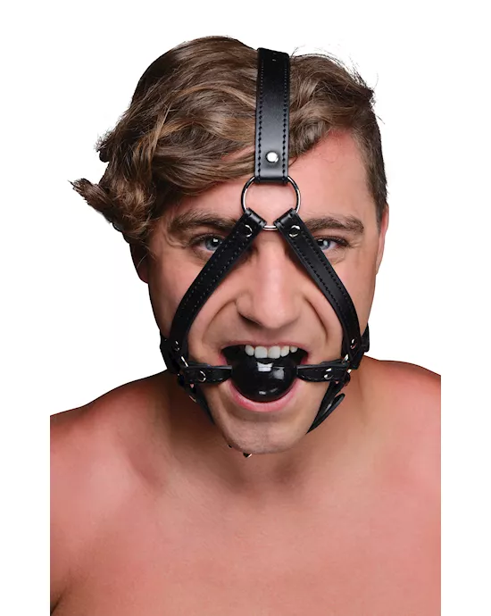 Strict Head Harness With 1.5 Inch Ball Gag
