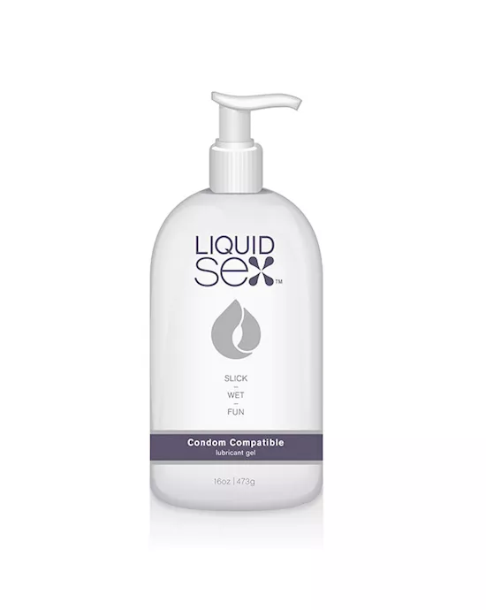 Liquid Sex Condom Compatible Lubricant Gel 16 fl oz 473 ml Pump Bottle