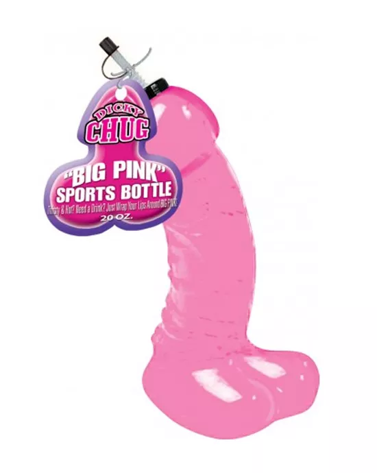 Dicky Chug Big Pink Sports Bottle