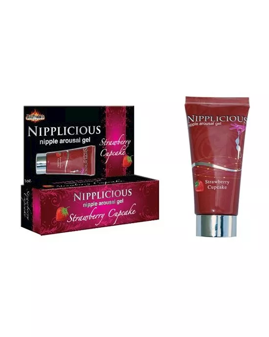 Nipplicious Nipple Arousal Gel- 1oz Tube -Strawberry
