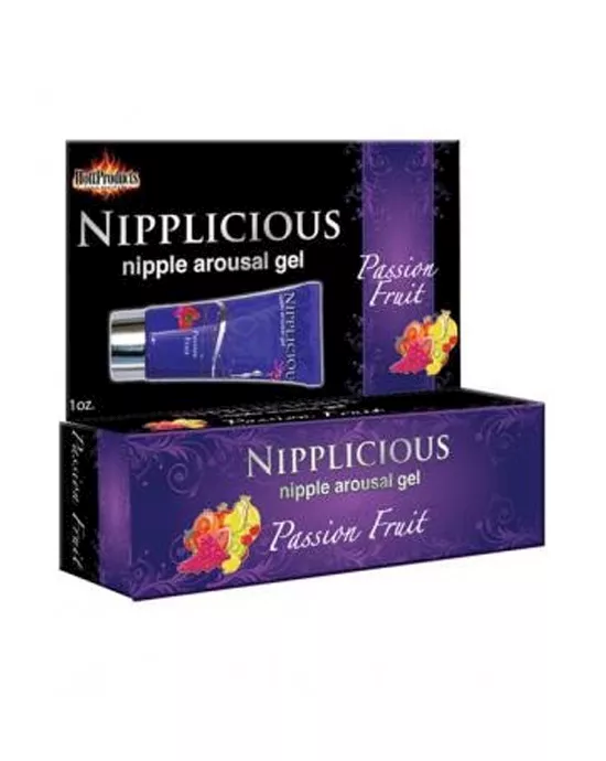 Nipplicious Nipple Arousal Gel- 1oz Tube -Passion Fruit