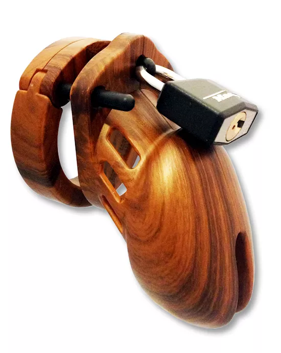 CB-6000S Wood Chastity Device 25