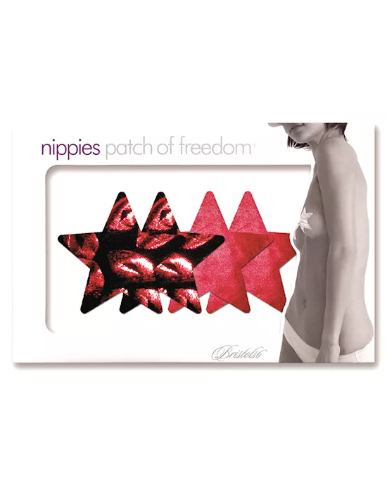 Nippies Print Red Hot Lips Star