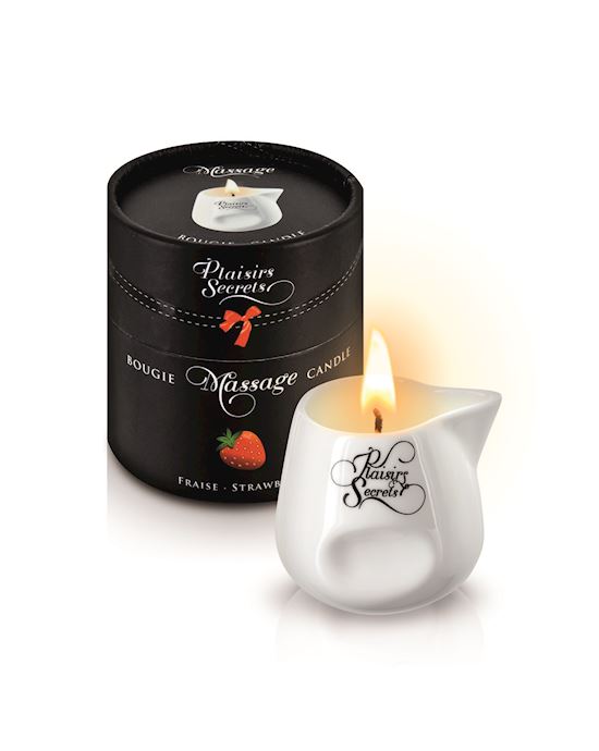 Plaisirs Secrets Massage Candle Strawberry