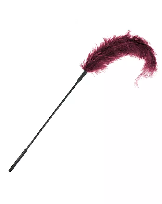 Sportsheets Ostrich Tickler Burgundy