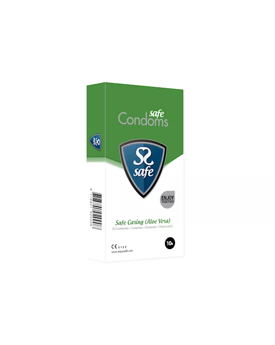 Safe Caring Condoms Aloe Vera 10 pcs