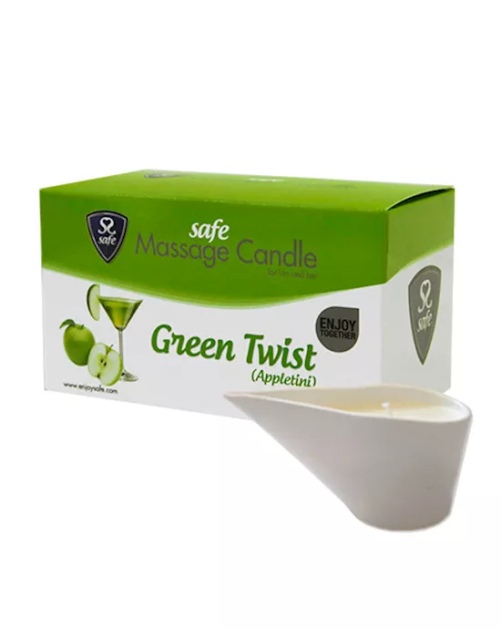 Safe Massage Candle Green Twist Appletini
