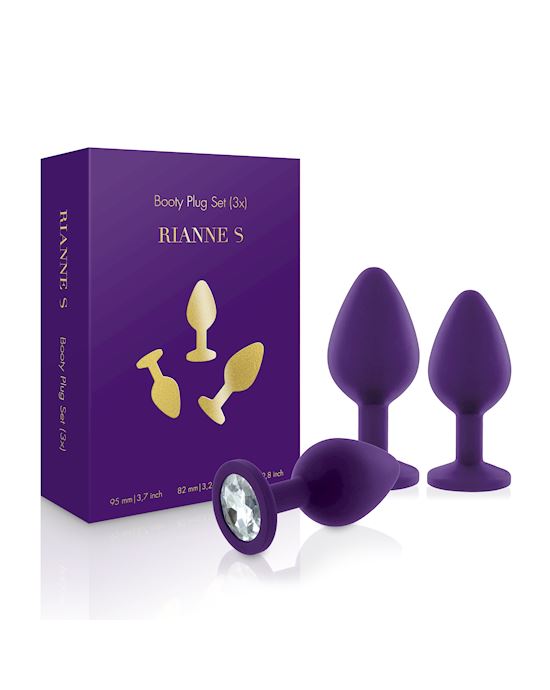 Rs Soiree Booty Plug Set 3x Purple