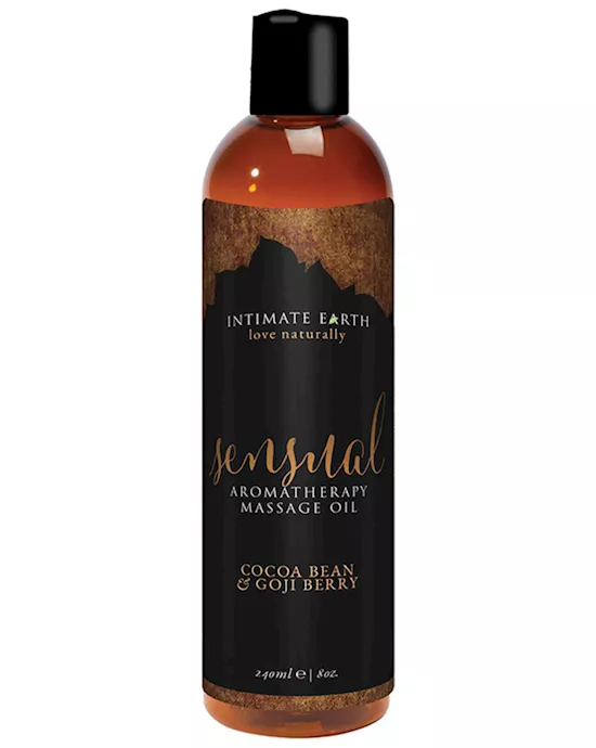 Intimate Earth Sensual Aromatherapy Massage Oil - Cocoa Bean and Goji Berry