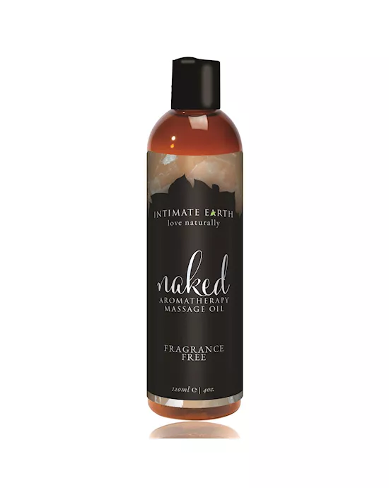 Intimate Earth Naked Unscented Massage Oil 120 ml