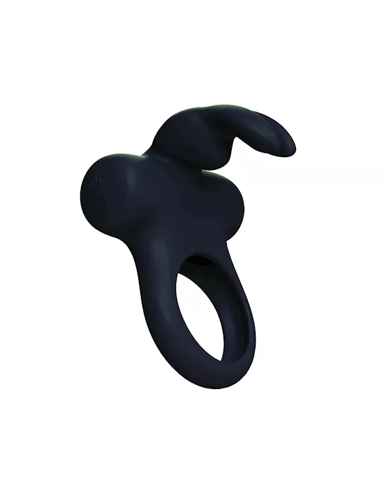 OhhhBunny Frisky Bunny Vibrating Ring Black