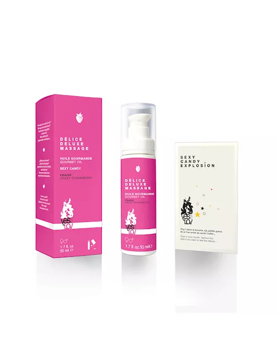 YESforLOV Delice Deluxe Massage Strawberry