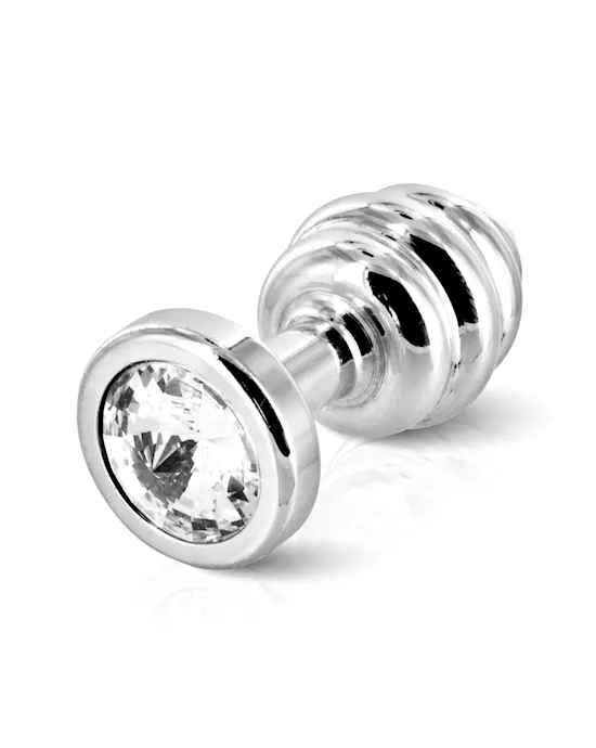 Diogol Ano Butt Plug Ribbed Plated 25 Mm