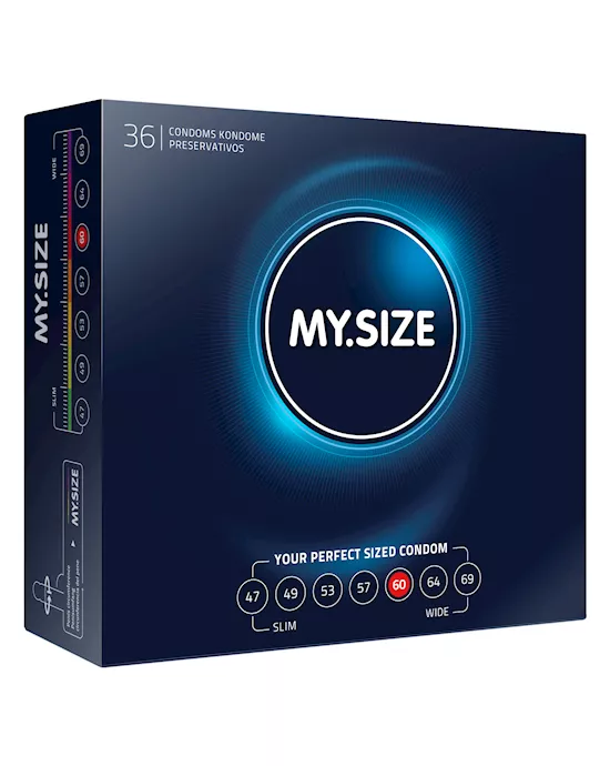 My Size Natural Latex Condom 60 Width 36 pcs