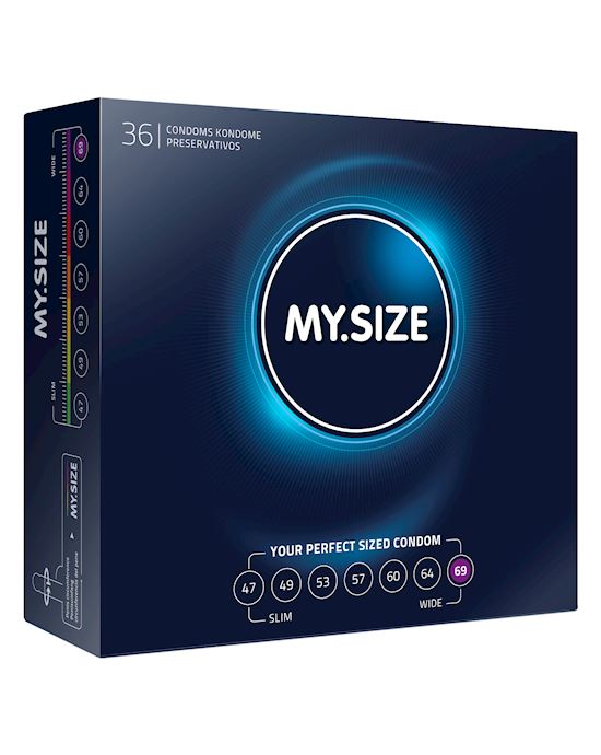 My Size Natural Latex Condom 69 Width 36 Pcs