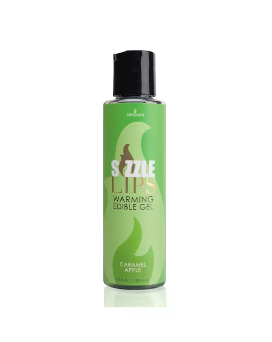 Sensuva Sizzle Lips Caramel Apple Warming Edible Gel 125 ml
