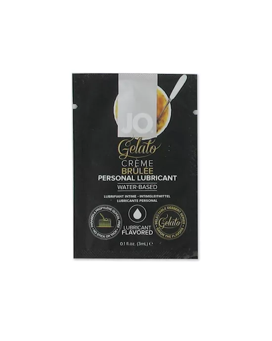 System JO Sachet Gelato Creme Brulee Lubricant 3 ml