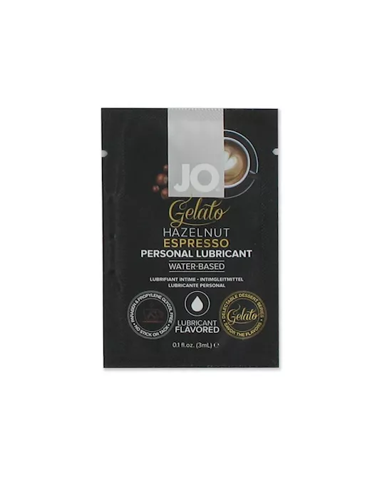 System JO Sachet Gelato Hazelnut Espresso Lubricant 3 ml