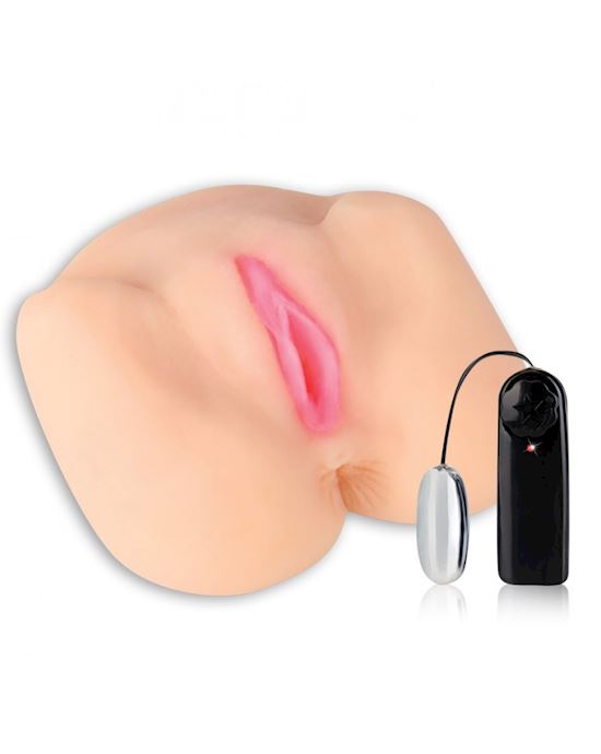 Vibrating Spread Eagle Pussy & Ass