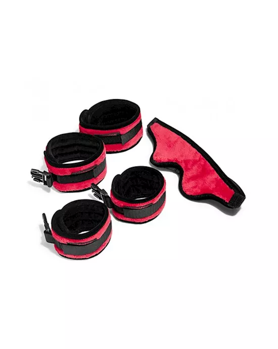Liberator Plush Seduction Restraint & Blindfold Kit