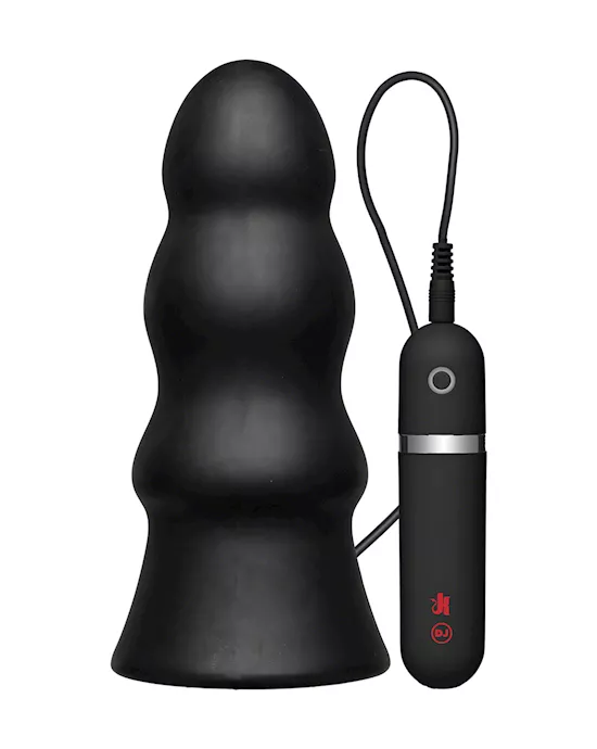 Vibrating Butt Plug Rippled 75inch