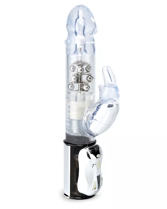 7TH HEAVEN PLATINUM BEADED RABBIT