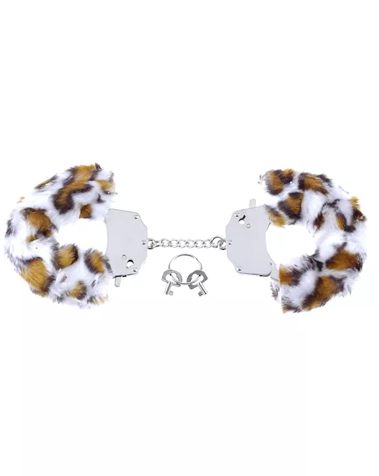 Furry Leopard Love Cuffs